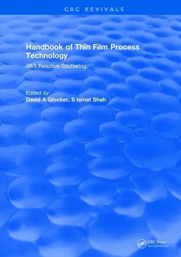 Cover of Handbook of Thin Film Process Technology