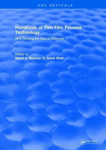 Cover of Handbook of Thin Film Process Technology