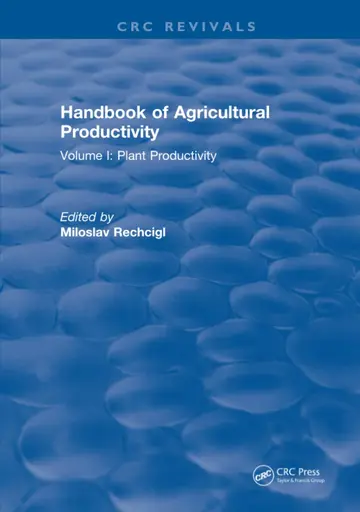 Cover of Handbook of Agricultural Productivity