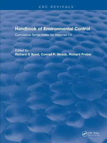Cover of Handbook of Environmental Control