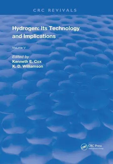 Cover of Hydrogen - Its Technology and Implication