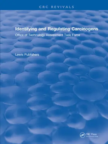 Cover of Identifying and Regulating Carcinogens