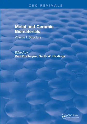 Cover of Metal and Ceramic Biomaterials