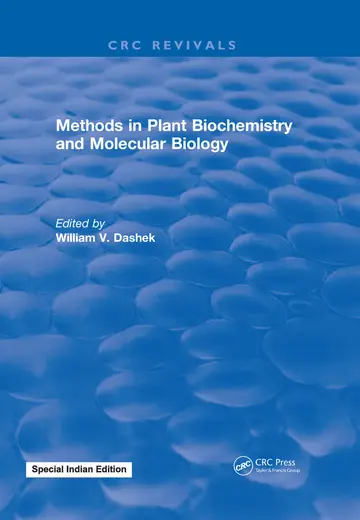 Cover of Methods in Plant Biochemistry and Molecular Biology