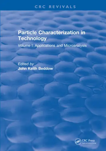 Cover of Particle Characterization in Technology