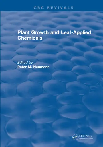 Cover of Plant Growth and Leaf-applied Chemicals