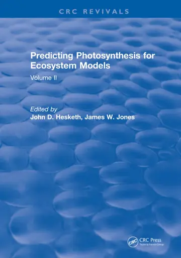 Cover of Predicting Photosynthesis for Ecosystem Models (2)