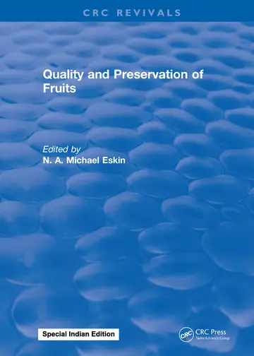 Cover of Quality and Preservation of Fruits