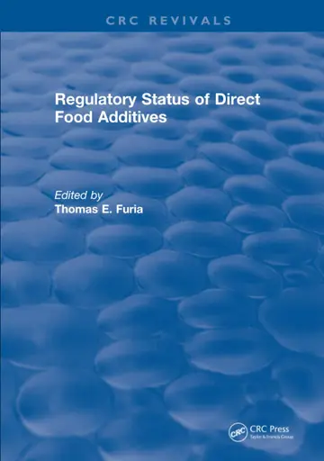 Cover of Regulatory Status of Direct Food Additives