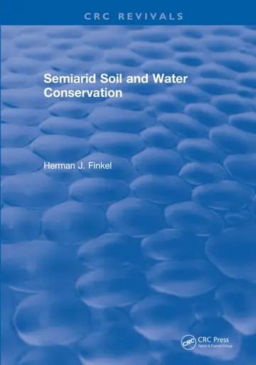 Cover of Semiarid Soil and Water Conservation