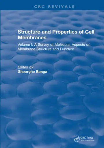 Cover of Structure and Properties of Cell Membrane Structure and Properties of Cell Membranes