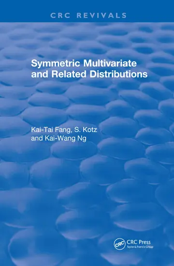 Cover of Symmetric Multivariate and Related Distributions