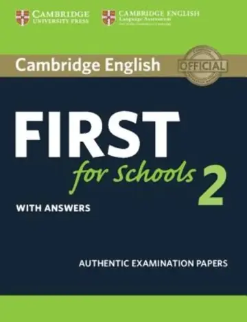 Cover of Cambridge English First for Schools 2 Student's Book with answers