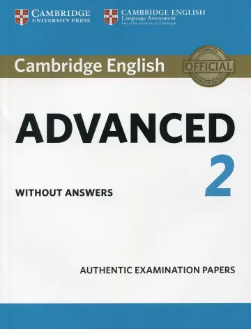 Cover of Cambridge English Advanced 2 Student's Book without answers