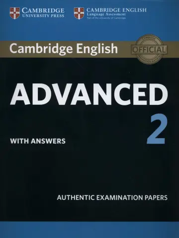 Cover of Cambridge English Advanced 2 Student's Book with answers
