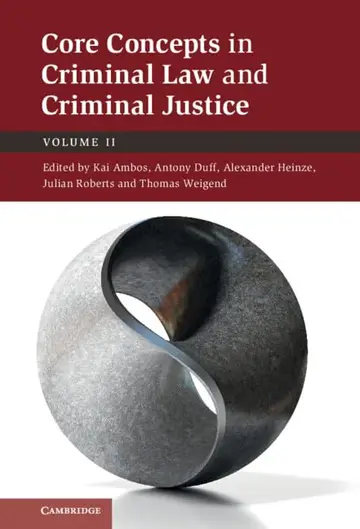 Cover of Core Concepts in Criminal Law and Criminal Justice