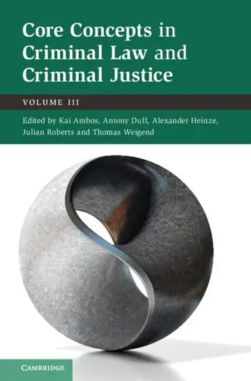 Cover of Core Concepts in Criminal Law and Criminal Justice