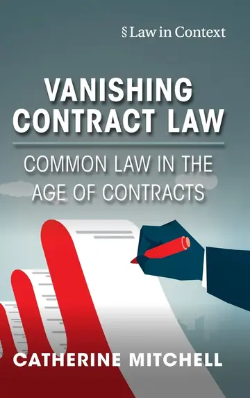Cover of Vanishing Contract Law