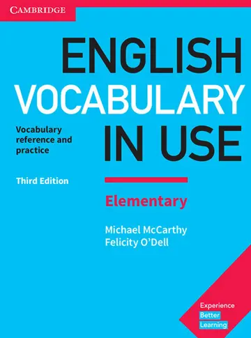 Cover of English Vocabulary in Use Elementary Book with Answers