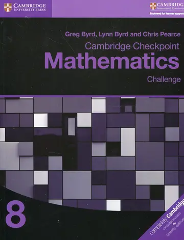 Cover of Cambridge Checkpoint Mathematics Challenge Workbook 8