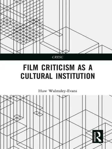 Cover of Film Criticism as a Cultural Institution