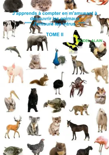Cover of J'apprends a Compter En M'amusant a Decouvrir Les Animaux