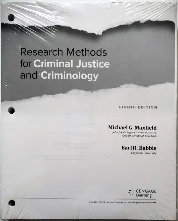 Cover of Llf Research Methods Criminal Just/Criminology