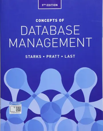 Cover of Concepts of Database Management