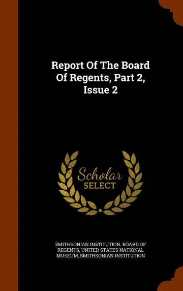 Cover of Report of the Board of Regents, Part 2, Issue 2