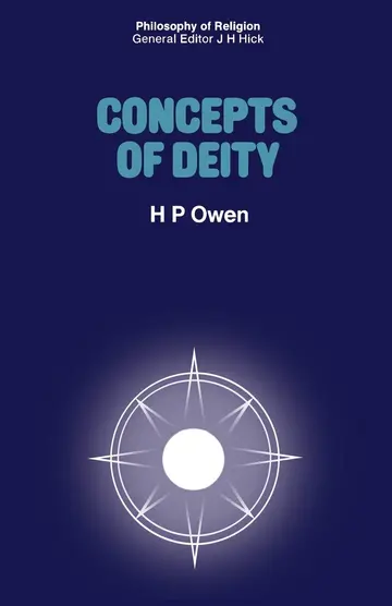 Cover of Concepts of Deity