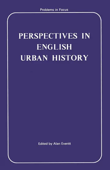 Cover of Perspectives in English Urban History