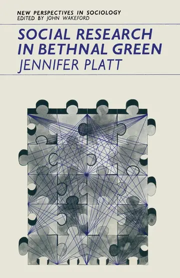 Cover of Social Research in Bethnal Green