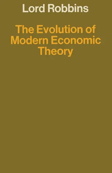 Cover of The Evolution of Modern Economic Theory