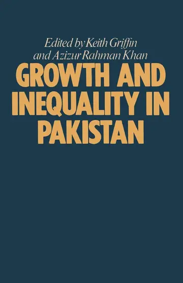 Cover of Growth and Inequality in Pakistan