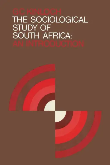 Cover of The Sociological Study of South Africa