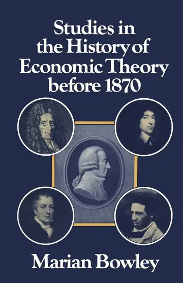 Cover of Studies in the History of Economic Theory before 1870