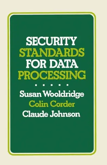 Cover of Security Standards for Data Processing