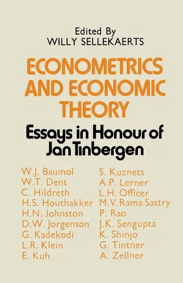 Cover of Econometrics and Economic Theory