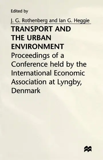 Cover of Transport and the Urban Environment