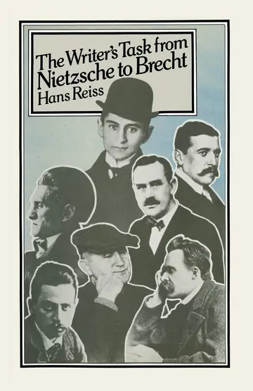 Cover of The Writer’s Task from Nietzsche to Brecht