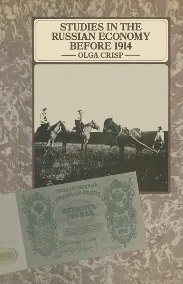 Cover of Studies in the Russian Economy before 1914