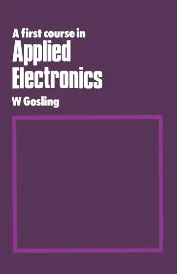 Cover of A First Course in Applied Electronics