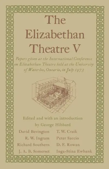 Cover of The Elizabethan Theatre V