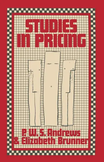 Cover of Studies in Pricing