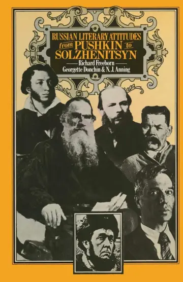 Cover of Russian Literary Attitudes from Pushkin to Solzhenitsyn