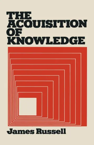 Cover of The Acquisition of Knowledge