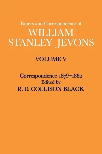 Cover of Papers and Correspondence of William Stanley Jevons