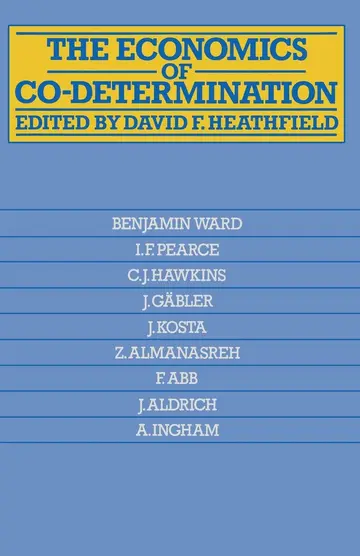Cover of The Economics of Co-Determination