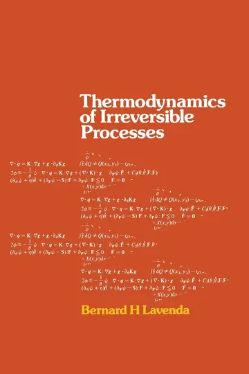 Cover of Thermodynamics of Irreversible Processes