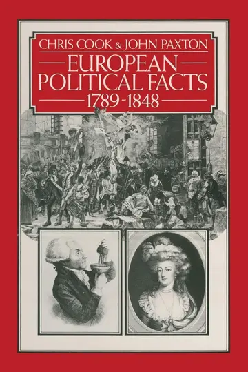 Cover of European Political Facts 1789–1848